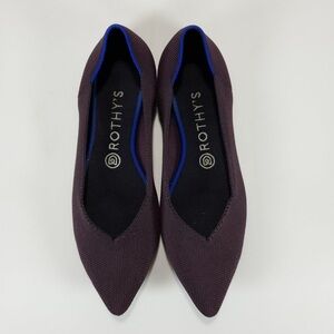 Rothys Pointed Toe Flats in Port Purple
